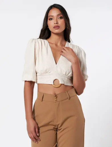 Blusa Lino Crudo