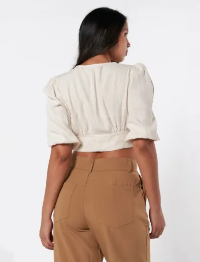 Blusa Lino Crudo