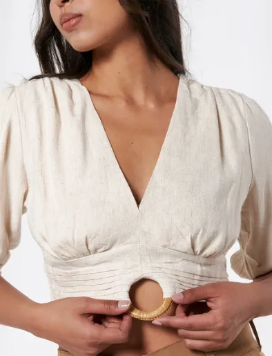 Blusa Lino Crudo
