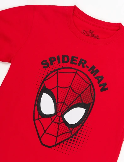 Camiseta Esc Spiderman Rojo