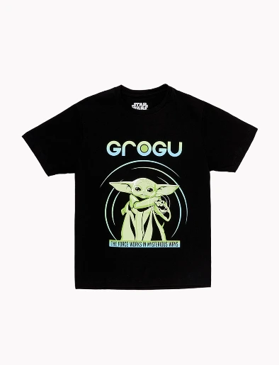 Camiseta Grogu Negro