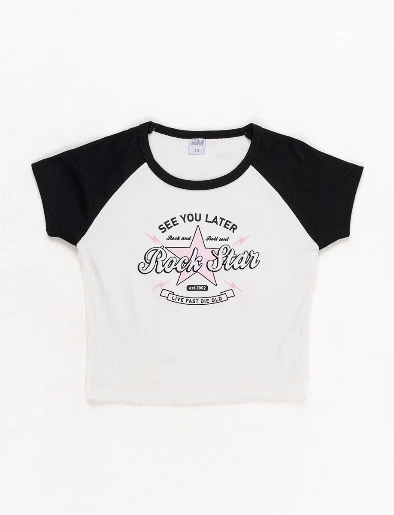 Camiseta Rock Star Crudo