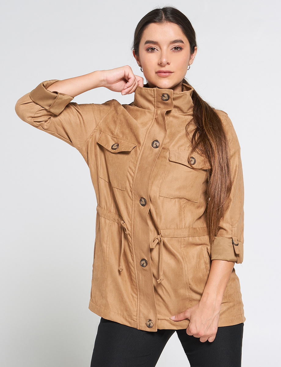 Chaqueta 3/4 con Bolsillos
