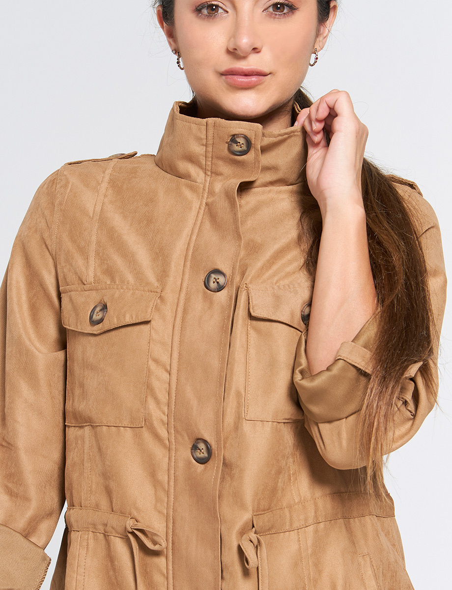 Chaqueta 3/4 con Bolsillos
