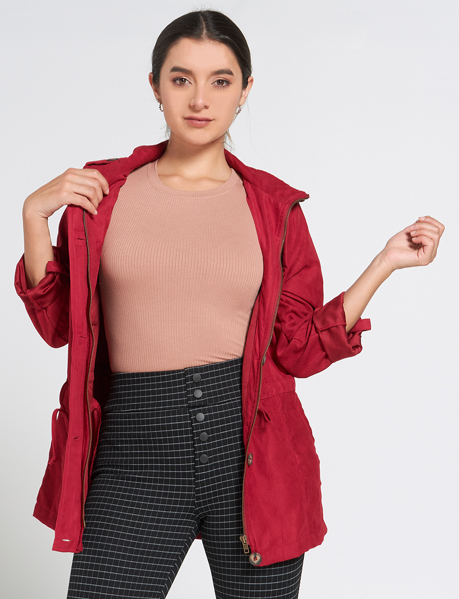 Chaqueta 3/4 con Bolsillos