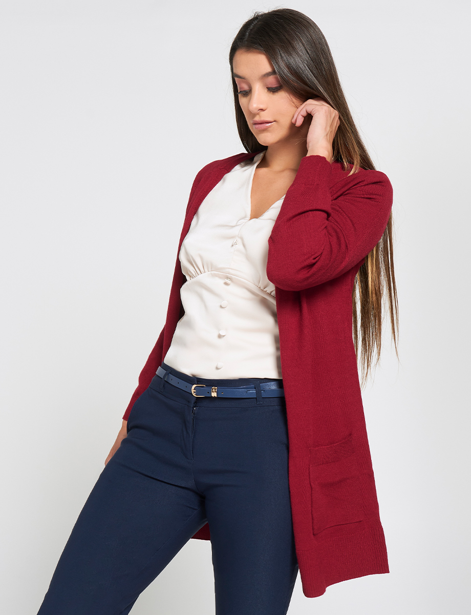 Cardigan Clásico Abierto