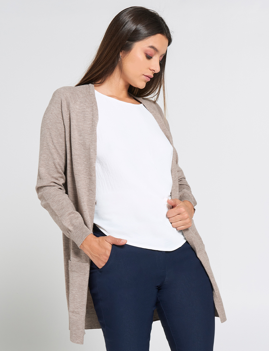 Cardigan Clásico Abierto