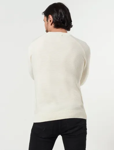 Sweater Acanalado Unicolor